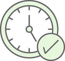 Time Management Fillay Icon vector