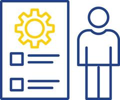 Responsability Line Two Color Icon vector