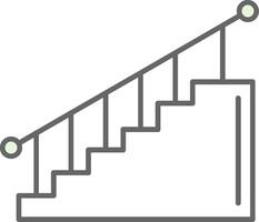 Stair Fillay Icon vector