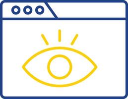 Visualization Line Two Color Icon vector