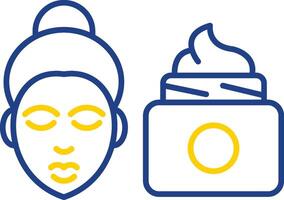 Skin Care Line Two Color Icon vector