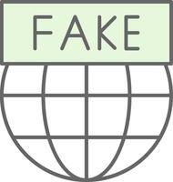 Fake News Fillay Icon vector