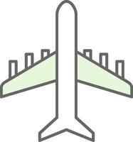 Plane Fillay Icon vector