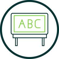 Presentation Line Circle Icon vector