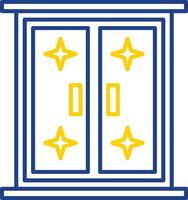 Window Line Two Color Icon vector