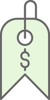 Tag Fillay Icon vector