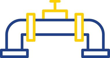 Pipe Line Two Color Icon vector