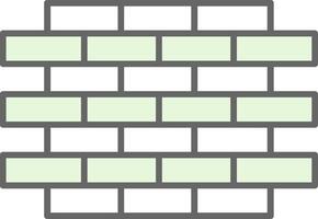 Brick Wall Fillay Icon vector