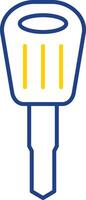 Car Key Line Two Color Icon vector