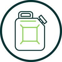 Canister Line Circle Icon vector