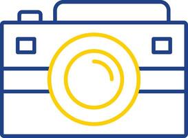 Camera Line Two Color Icon vector