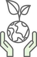 Sustainable Development Fillay Icon vector