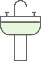 Sink Fillay Icon vector