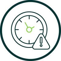Timeline Line Circle Icon vector