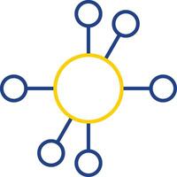 Diagram Line Two Color Icon vector