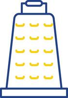 Grater Line Two Color Icon vector