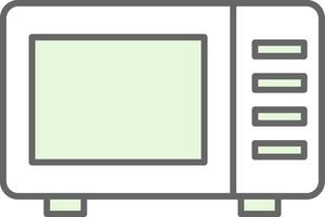 Microwave Fillay Icon vector