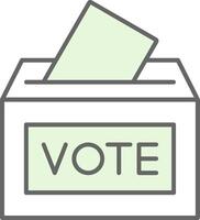 Voting Booth Fillay Icon vector