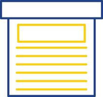 Storage Box Line Two Color Icon vector