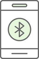 Bluetooth Fillay Icon vector