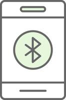 Bluetooth Fillay Icon vector