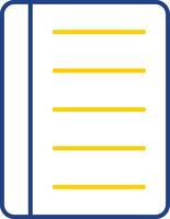 Notebook Line Two Color Icon vector