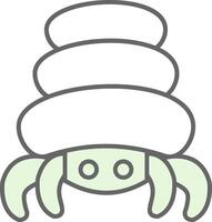 Hermit Crab Fillay Icon vector