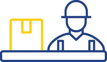 Assembling Line Two Color Icon vector