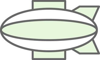 Blimp Fillay Icon vector