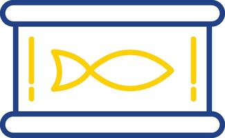 Tuna Line Two Color Icon vector
