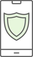 Shield Fillay Icon vector