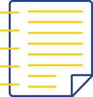 Task Line Two Color Icon vector