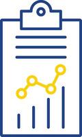 Report Line Two Color Icon vector