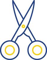 Scissors Line Two Color Icon vector