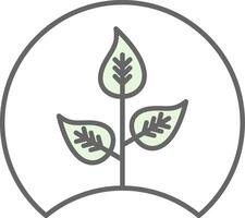 Eco Sprout Fillay Icon vector
