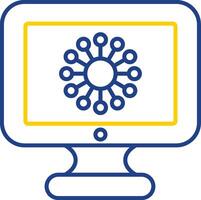 Diagram Line Two Color Icon vector