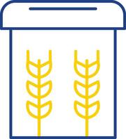 Flour Line Two Color Icon vector