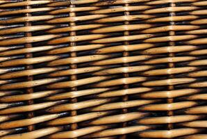 Pattern Of Vintage Wood Woven Surface Detailed Stock Photo