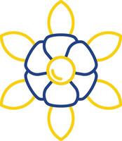 Daffodil Line Two Color Icon vector