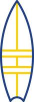 Surfboard Line Two Color Icon vector