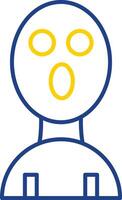Balaclava Line Two Color Icon vector