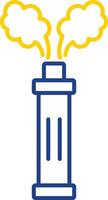 Smoke Grenade Line Two Color Icon vector