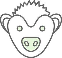Hedgehog Fillay Icon vector