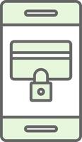 Secure Payment Fillay Icon vector