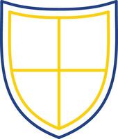 Shield Line Two Color Icon vector