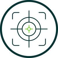 Aim Line Circle Icon vector
