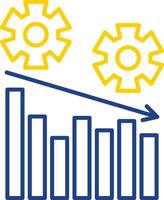 Management Line Two Color Icon vector