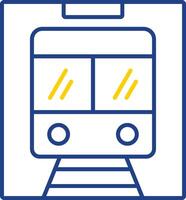 Metro Line Two Color Icon vector