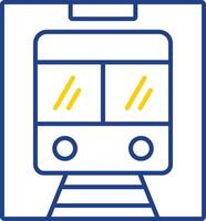 Metro Line Two Color Icon vector