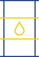 Oil Barrel Line Two Color Icon vector